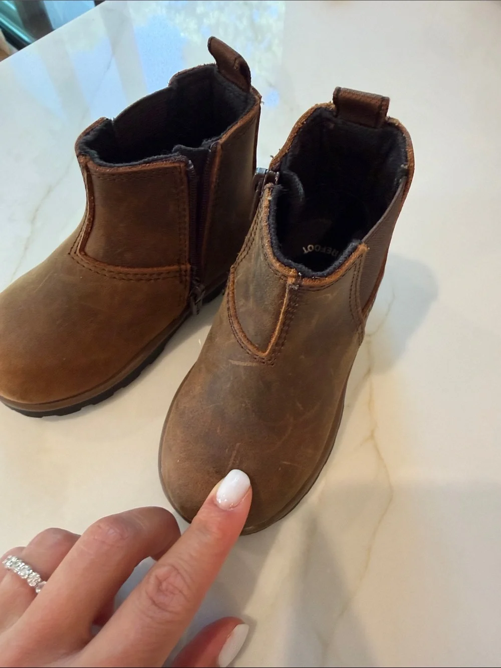 Zara Kids Brown Chelsea Boots Toddler 5 1/2